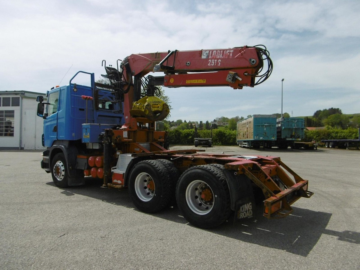 شاحنة قطع الأشجار, شاحنة كرين SCANIA R480 6x4 Langholz Loglift F251S Holzgreifer DOLL: صورة 2