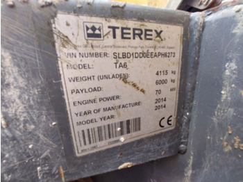 شاحنة قلاب مفصلية Terex TA6: صورة 4