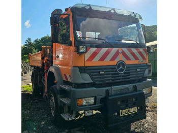 شاحنة قلاب, شاحنة كرين Mercedes Benz Atego Axor 1828 Allrad Kipper  Atlas Ladekran Hiab Palfinger Winterdienst Schneepflug Salzstreuer: صورة 2