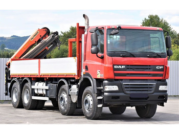 DAF CF 85.410 Pritsche 6,80m + KRAN / FUNK/8x4  DAF CF 85.410 Pritsche 6,80m + KRAN / FUNK/8x4: صورة 4