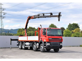 DAF CF 85.410 Pritsche 6,80m + KRAN / FUNK/8x4  DAF CF 85.410 Pritsche 6,80m + KRAN / FUNK/8x4: صورة 2