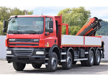 DAF CF 85.410 Pritsche 6,80m + KRAN / FUNK/8x4  DAF CF 85.410 Pritsche 6,80m + KRAN / FUNK/8x4: صورة 3