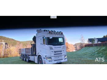 شاحنات مسطحة, شاحنة كرين Scania R500: صورة 3