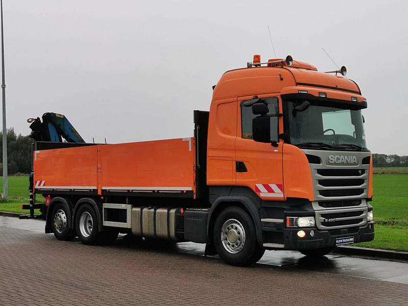 شاحنات مسطحة, شاحنة كرين Scania R490 6X2 PK16500 + REMOTE: صورة 6