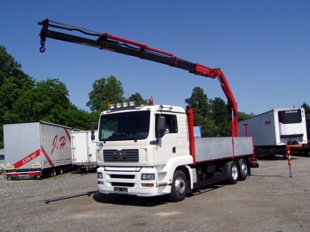 شاحنات مسطحة, شاحنة كرين MAN 26.430, KRAN FASSI150A24-Fernbedienung: صورة 15