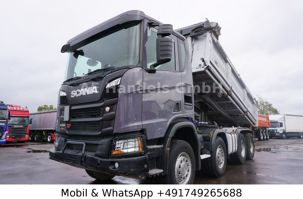 شاحنة قلاب Scania R450 BB 8x4 *MEILLER-14m³-E-Verdeck/Bordmatik/AP: صورة 29