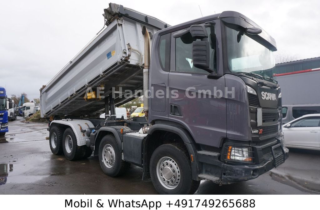 شاحنة قلاب Scania R450 BB 8x4 *MEILLER-14m³-E-Verdeck/Bordmatik/AP: صورة 6