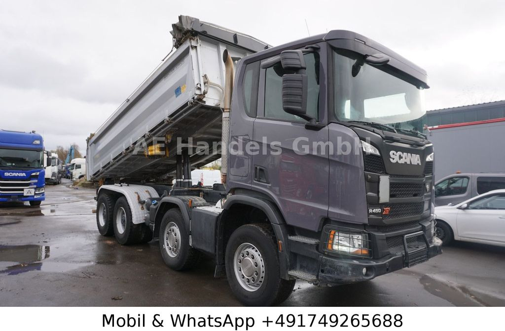 شاحنة قلاب Scania R450 BB 8x4 *MEILLER-14m³-E-Verdeck/Bordmatik/AP: صورة 28