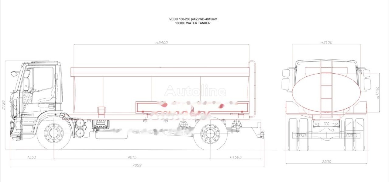 جديدة شاحنة صهريج IVECO Eurocargo ML180E28 water tank: صورة 27