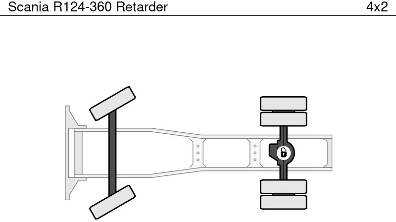 وحدة جر Scania R124-360 Retarder: صورة 10