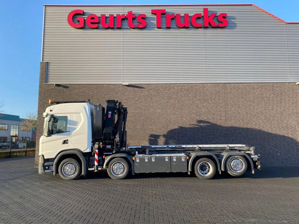 شاحنة ذات خطاف, شاحنة كرين Scania G500 NGS 8X2 MET 3 ZIJDIGE KABELSYSTEEM + HIAB 3: صورة 13