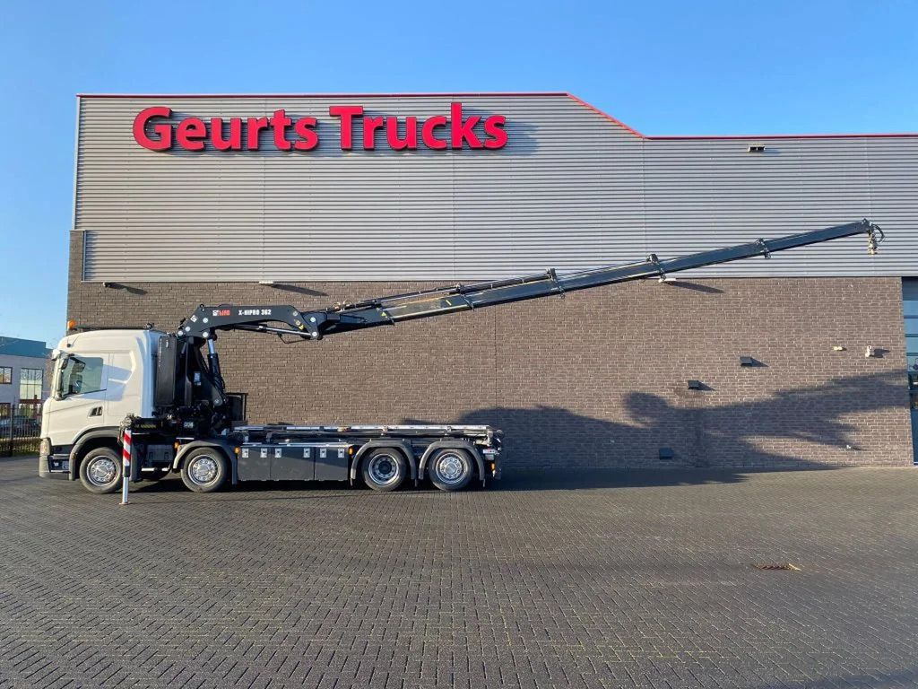 شاحنة ذات خطاف, شاحنة كرين Scania G500 NGS 8X2 MET 3 ZIJDIGE KABELSYSTEEM + HIAB 3: صورة 8