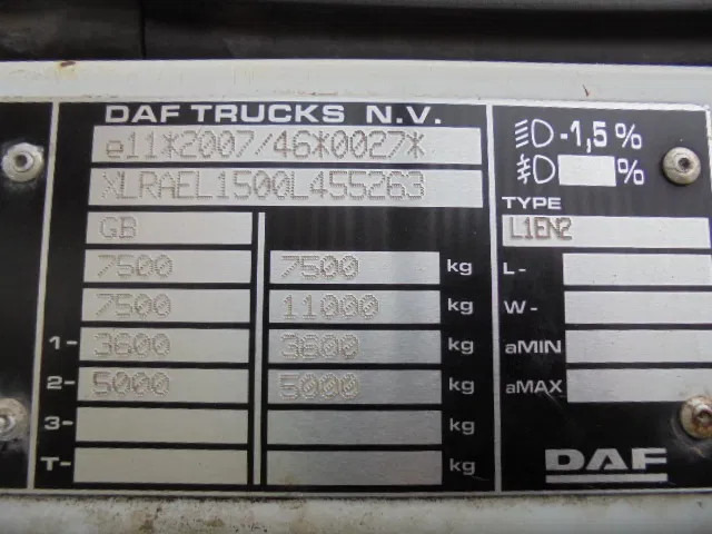 شاحنة الشفط DAF LF 180 FA: صورة 19