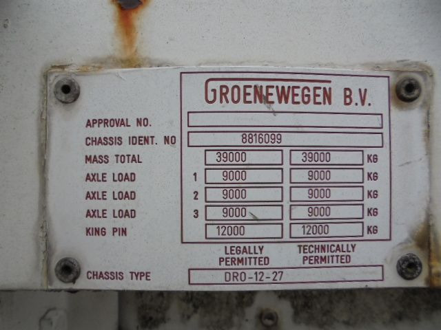 نصف مقطورة صندوق مغلق Groenewegen DRO 12-27: صورة 7