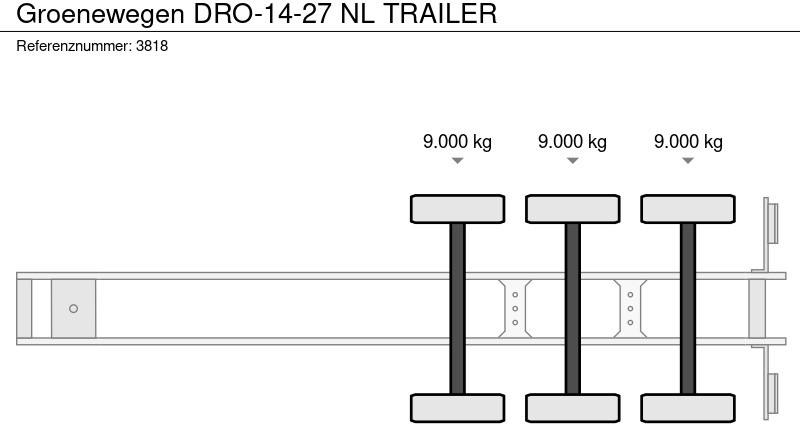 نصف مقطورة صندوق مغلق Groenewegen DRO-14-27 NL TRAILER: صورة 16