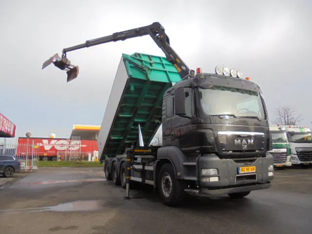 شاحنة قلاب, شاحنة كرين MAN TGS 35.440 8X4 TRIPLE NL TRUCK: صورة 6