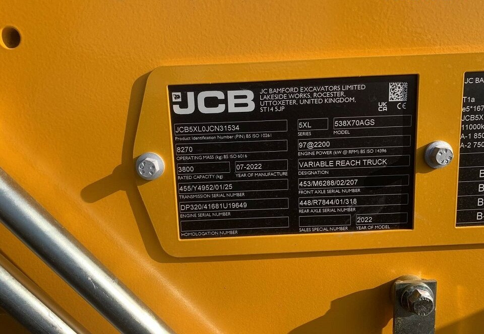 جديدة رافعة تلسكوبية JCB 538-70 Agri Super PS6: صورة 35