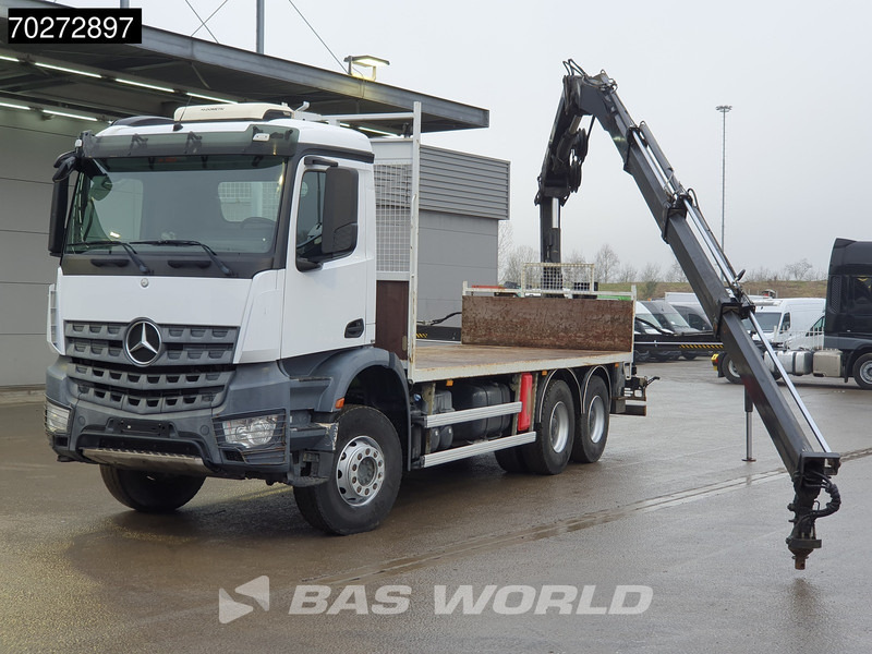 شاحنات مسطحة, شاحنة كرين Mercedes-Benz Arocs 2636 6X4 144 E-3 Hipro Remote Full Steel Euro 6: صورة 6