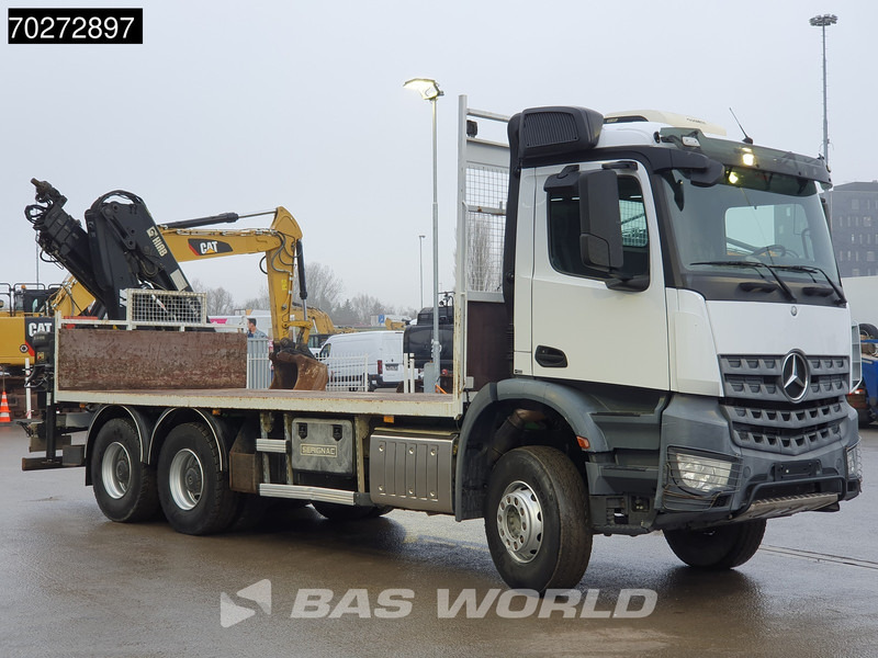 شاحنات مسطحة, شاحنة كرين Mercedes-Benz Arocs 2636 6X4 144 E-3 Hipro Remote Full Steel Euro 6: صورة 16