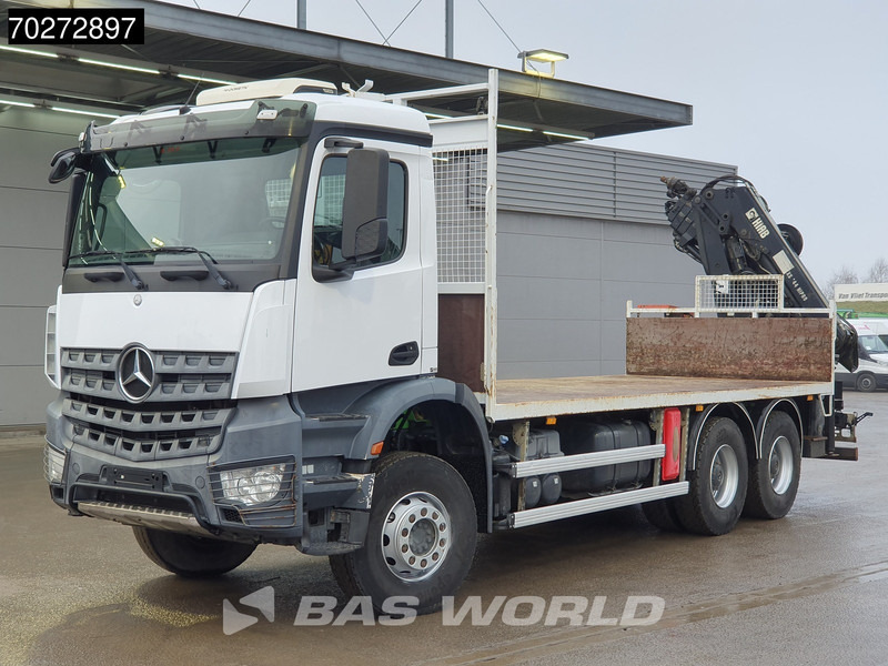 شاحنات مسطحة, شاحنة كرين Mercedes-Benz Arocs 2636 6X4 144 E-3 Hipro Remote Full Steel Euro 6: صورة 11