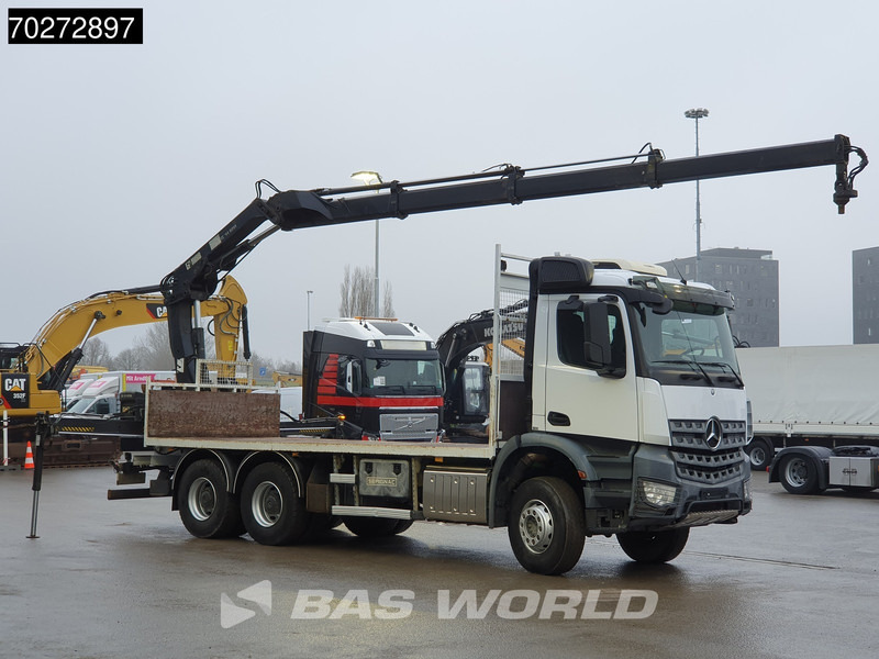 شاحنات مسطحة, شاحنة كرين Mercedes-Benz Arocs 2636 6X4 144 E-3 Hipro Remote Full Steel Euro 6: صورة 7