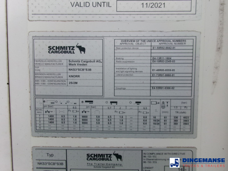نصف مقطورة مُبرِّدة Schmitz Cargobull Frigo trailer + Carrier Vector 1950 MT: صورة 18