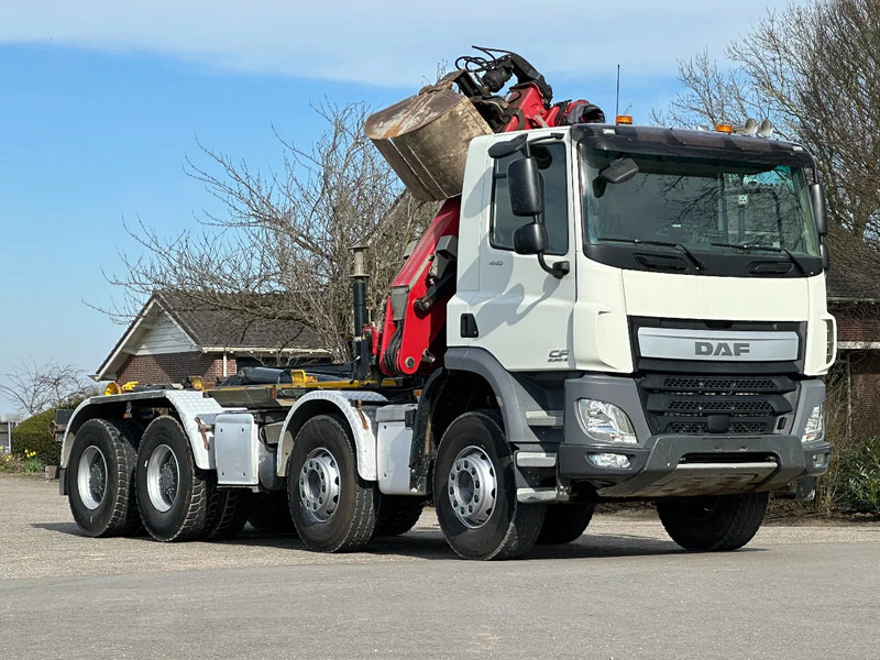 شاحنة ذات خطاف, شاحنة كرين DAF CF 440 FAD 8x4 !!Z-KRAAN/HAAK!! EURO6!!MANUEL!!2017!!ZERO-EMISSIE 01-01-2030!!: صورة 18