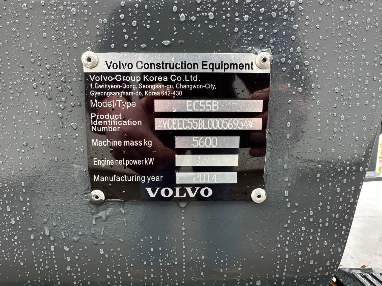 حفار زحاف Volvo EC55B: صورة 41