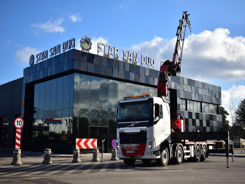 Volvo  FH 550 8x2 HMF 8520 FLY JIB Winch Crane Euro 6  Volvo  FH 550 8x2 HMF 8520 FLY JIB Winch Crane Euro 6: صورة 7